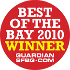 Winner, Best Massage Therapist, Best of the Bay 2008 San Francisco Bay Guardian